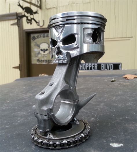 custom engine parts metal art|custom pistonworks.